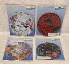 Lot Of 4 Vintage Paper Doilies Various Floral Dekorativ Made In Germany SEE READ picture