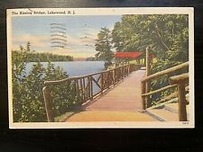 Vintage Postcard 1957 The Kissing Bridge Lakewood New Jersey picture