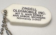 Vintage Ann Arbor Michigan Zindell Oldsmobile Dealership Auto Dealer Keychain picture