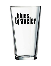 Blues Traveler - Rock and Roll - 16 oz Pint Pub Beer Glass Seltzer Water Tea 102 picture