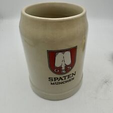 Vintage German Beer Mug Spaten Munchen Ceramic .5L GFD Imports picture
