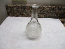 Vintage Basket Weave Barber Bottle Campana Italian Balm Clear Glass picture