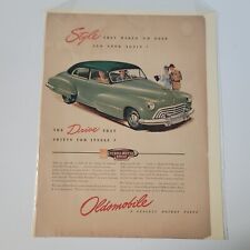 1946 Vintage Oldsmobile Automobile Print Ad picture