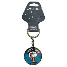 ⚡RARE⚡PINTRILL x PEANUTS I Need My Space Astronaut Snoopy Keychain *BRAND NEW* picture