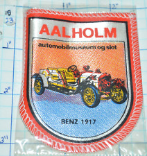 DENMARK, AALHOLM AUTO MUSEUM CLOSED 2008 BENZ 1917 VINTAGE NIP PATCH picture