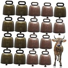 GXXMEI 18PCS Cow Horse Sheep Grazing Copper Bells Red Bronze and Green Bronze picture