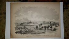 Fort Hatteras Clark North Carolina Commodore Stringham 1884 Civil War Sketch picture