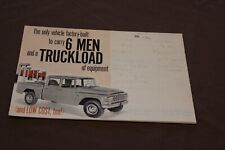 Vintage Brochure for International Harvester 6-Man Cab Truck; Travelette 1964 picture