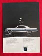 Vintage 1963 Buick Riviera Print Ad picture