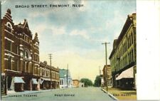 EARLY 1900'S. BROAD ST. FREMONT, NEBRASKA, POSTCARD s10 picture