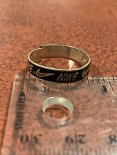 Vintage 1970’s Signed 925 Sterling Silver Enamel Rare Nike Promo Ring Band AS IS picture