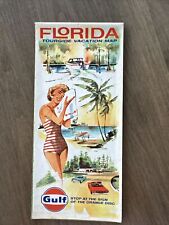 1970 Florida Tourguide Vacation Map Gulf Oil Company picture