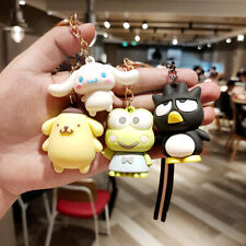 4Pcs ！cute 3D Cinnamoroll Keychain Sanrio Cute Keyring Pendant Cute Gift picture