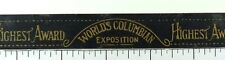 1893 World's Columbia Exposition Highest Award Poster Stamp Label Original L5 picture
