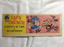 Vintage Cap'n Crunch A Witch In Time Mini Cereal Giveaway 1966 Fine / Very Fine picture