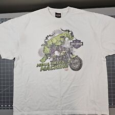 Harley Davidson Incredible Hulk Tshirt XXL Marvel Orlando Biker Streetwear Y2K  picture