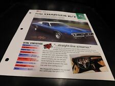 1971 Dodge Charger R/T Spec Sheet Brochure Photo Poster picture