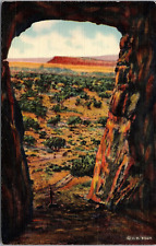 Postcard Kit Carson's Cave near Gallup New Mexico N M [bu] picture
