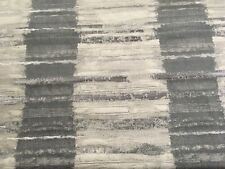 Old World Weavers Striped Upholstery Fabric- Granite Gorge / Pewter 4.60 yd picture