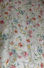 Vintage Tablecloth 80’s 90’s Vibrant Soft Colors Floral Rectangle 57x80 Garden picture