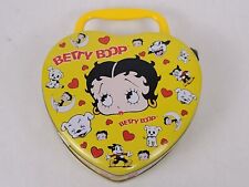 Vtg Betty Boop Heart Bimbo Pudgy Metal Tin Keepsake Trinket Box Container 1999 picture