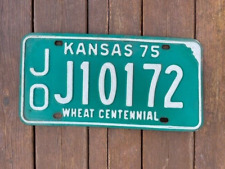 1975 Kansas Wheat Centennial License Plate Johnson County picture