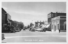 1950s RPPC Carson City Nevada Street Scene Real Photo Postcard Old Cars Rare picture