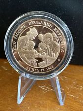 Polio Vaccine Declared Effective, April 12,1955, The Franklin Mint Bronze Coin picture