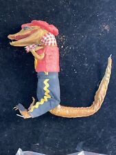 ANTIQUE VINTAGE Dressed TAXIDERMY BABY ALLIGATOR-CROC STANDING SOUVINER Novelty picture