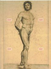 POSTCARD / French School / Neo-Classical Male Nude Figure, 18th century picture