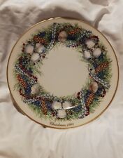Vintage 1984 Lenox Annual Limited Edition Colonial Christmas Wreath Issue Plate picture