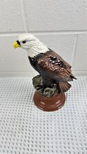 Vintage Eagle Sitting on Rock Porcelain Bird Figurine picture
