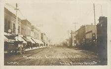 Early RPPC Postcard Lewiston MT main Street Phillips Drug Co. Stafford Beer Bear picture