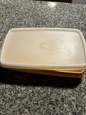 Vintage TUPPERWARE #816-15 Deli Meat Cheese Keeper Harvest Yellow with Lid picture