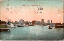 1913 Baltimore, Maryland The Harbor Vintage Postcard to Bridgeton, New Jersey picture