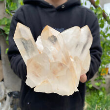5.6LB A++Large Natural clear white Crystal Himalayan quartz cluster /mineralsls picture