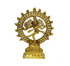 Genuine Brass Natraj Brass Statue Sculpture Shiva for Home, Temple Décor   picture