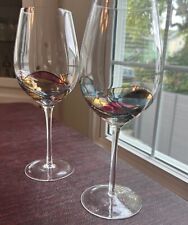 Helios By Artland Grand Bordeaux Wine Glasses Set Of 2 10 5/8” Beautiful Discont picture