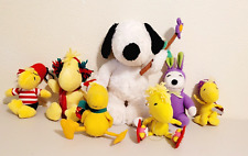 7 Piece Lot Peanuts SNOOPY and WOODSTOCK Christmas Easter Pirate Stuffed Plush picture