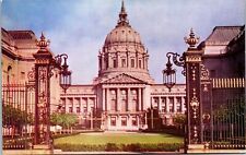 Vtg San Francisco California CA City Hall Civic Center 1950s Unused Postcard picture