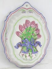 Vintage 1986 Franklin Mint Ceramic Aparagus Mold Le Cordon Bleu. picture