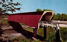 Holliwell Covered Bridge Southwest Of Winterset Iowa Postcard picture
