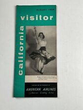 American Airlines California Visitor August 1956 Vintage Travel Brochure picture