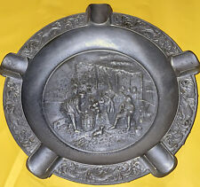 VTG Action Made Italy Handcrafted Pewter Grape Wine Celebration Cigar Ashtray picture