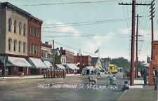 SE St Clair MI c.1907 GREAT MILITARY CADETS MARCHING Downtown on Front Street picture