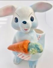 Vintage Easter Bunny Angry Eyebrows  Kitsch Planter picture