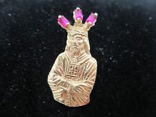 Vintage 18K Yellow Gold & Rubies Jesus Of The Great Power Metal 2000's Spain picture
