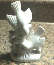 Vintage Porcelain Two Birds Figurine Figure Antique Flying Wings picture
