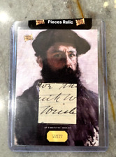 2023 Pieces Of The Past CLAUDE MONET AUTHENTIC HANDWRITING RELIC picture