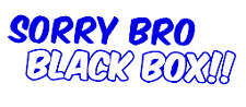 sorry bro black box JDM funny vinyl decal car bumper sticker 168 picture